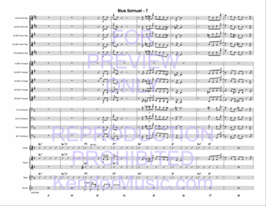 Blue Samuel Jazz Ensemble scores gallery preview page 8