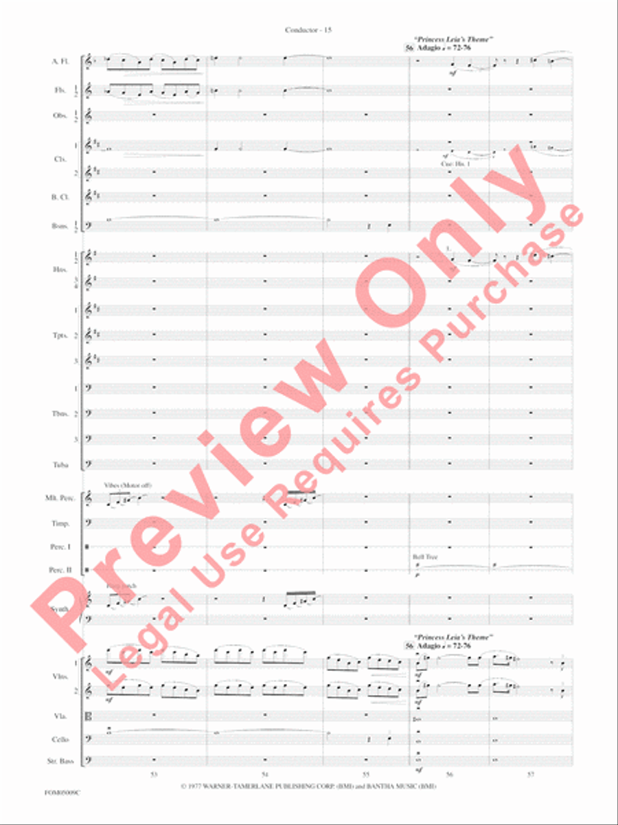 Concert Suite from Star Wars: Episode III Revenge of the Sith Full Orchestra scores gallery preview page 18