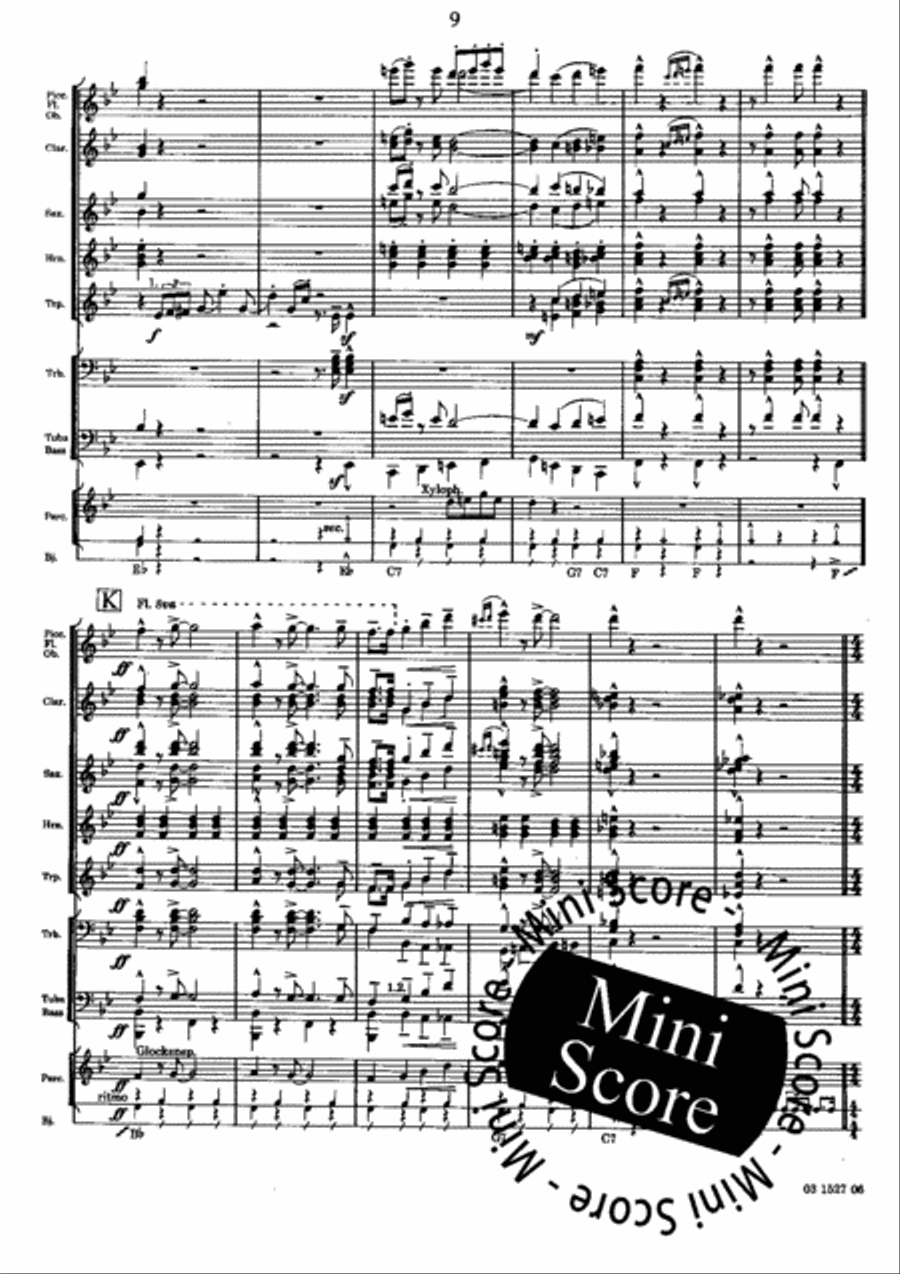 Sweet Carolina Charleston Concert Band scores gallery preview page 13