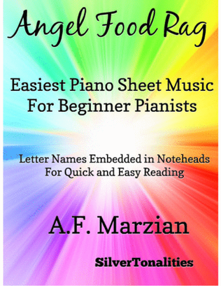 Book cover for Angel Food Rag Easiest Piano Sheet Music for Beginner Pianists