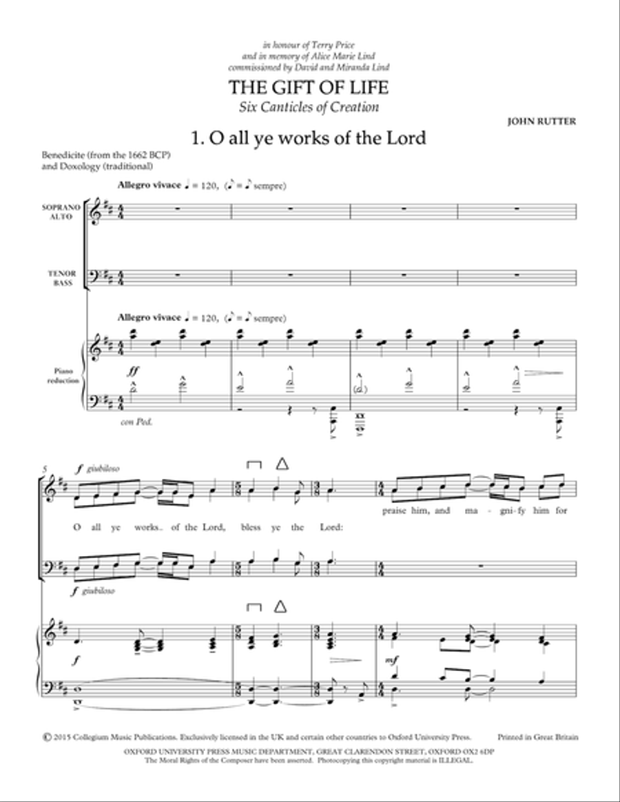 The Gift of Life The Gift of Life Double Choir scores gallery preview page 2