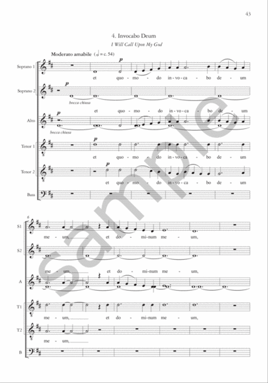 Canti Augustini (Saint Augustine Songs) for SSAATTBB Choir SSAATTBB scores gallery preview page 10