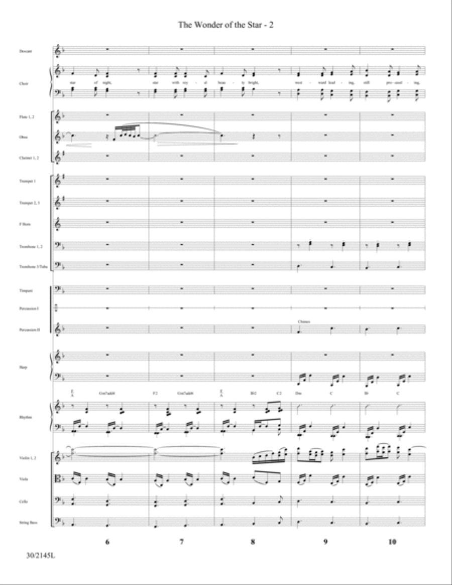 The Wonder of the Star - Orchestral Score and Parts Full Orchestra scores gallery preview page 4