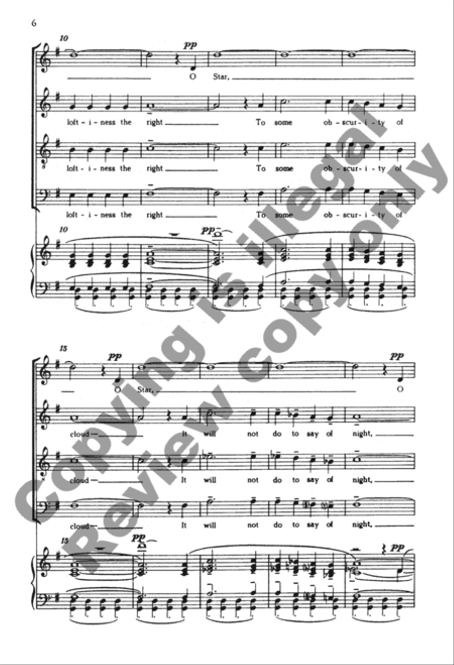 Choose Something Like A Star - SATB - From "Frostiana" image number null