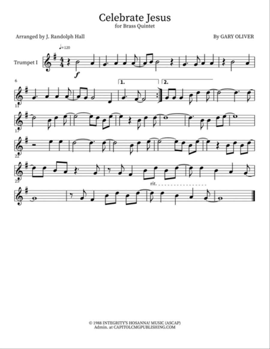 Celebrate Jesus Celebrate Jesus Small Ensemble scores gallery preview page 5