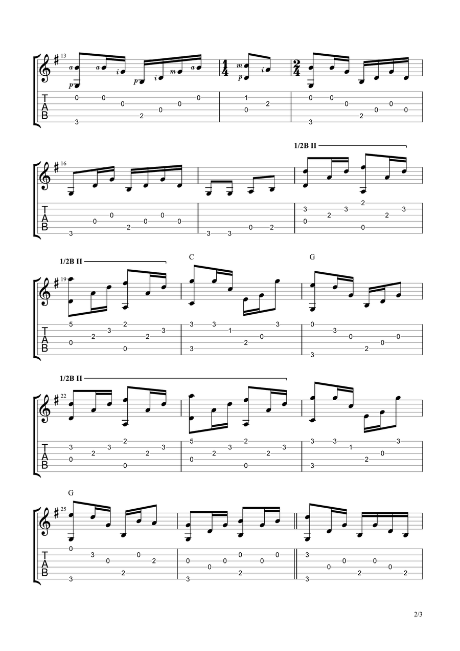 Ring Of Fire Ring Of Fire Guitar Tablature scores gallery preview page 2