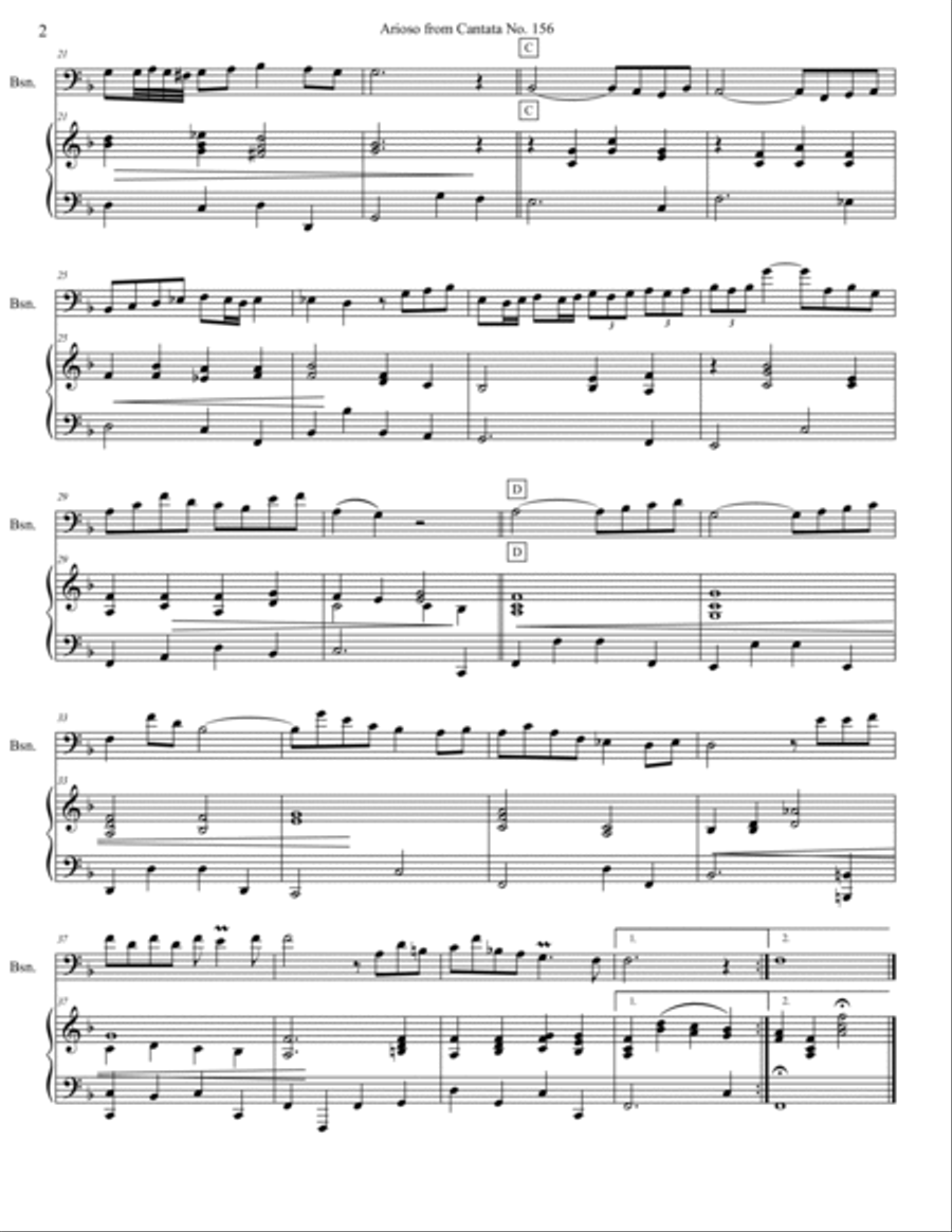 Arioso BWV 1056 Arioso BWV 1056 Bassoon scores gallery preview page 2