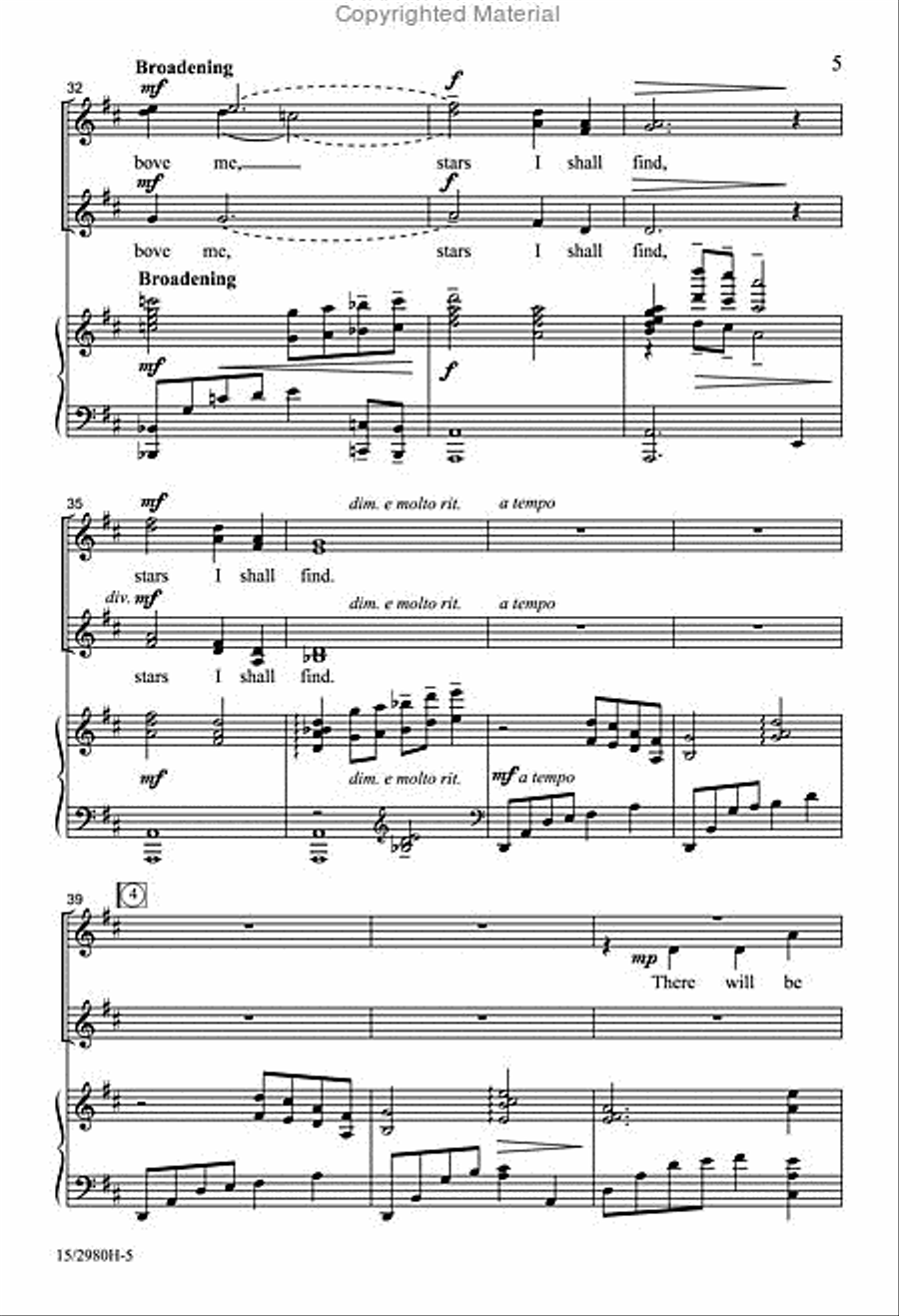 Stars I Shall Find SSA scores gallery preview page 5