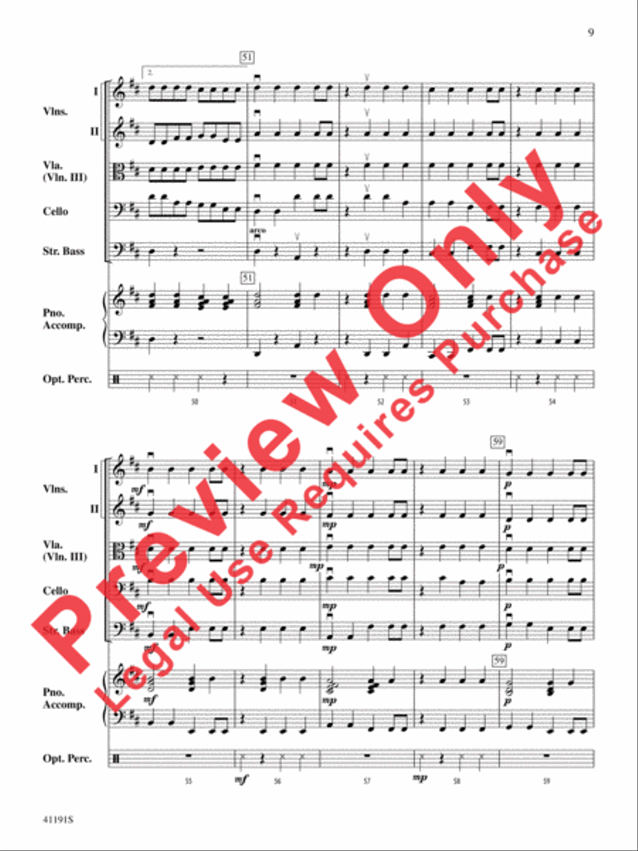 Dry Bones Dry Bones String Orchestra scores gallery preview page 10