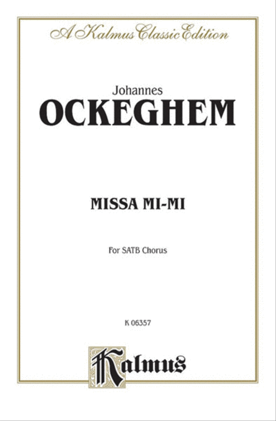 Missa Mi-Mi 4-Part scores gallery preview page 1