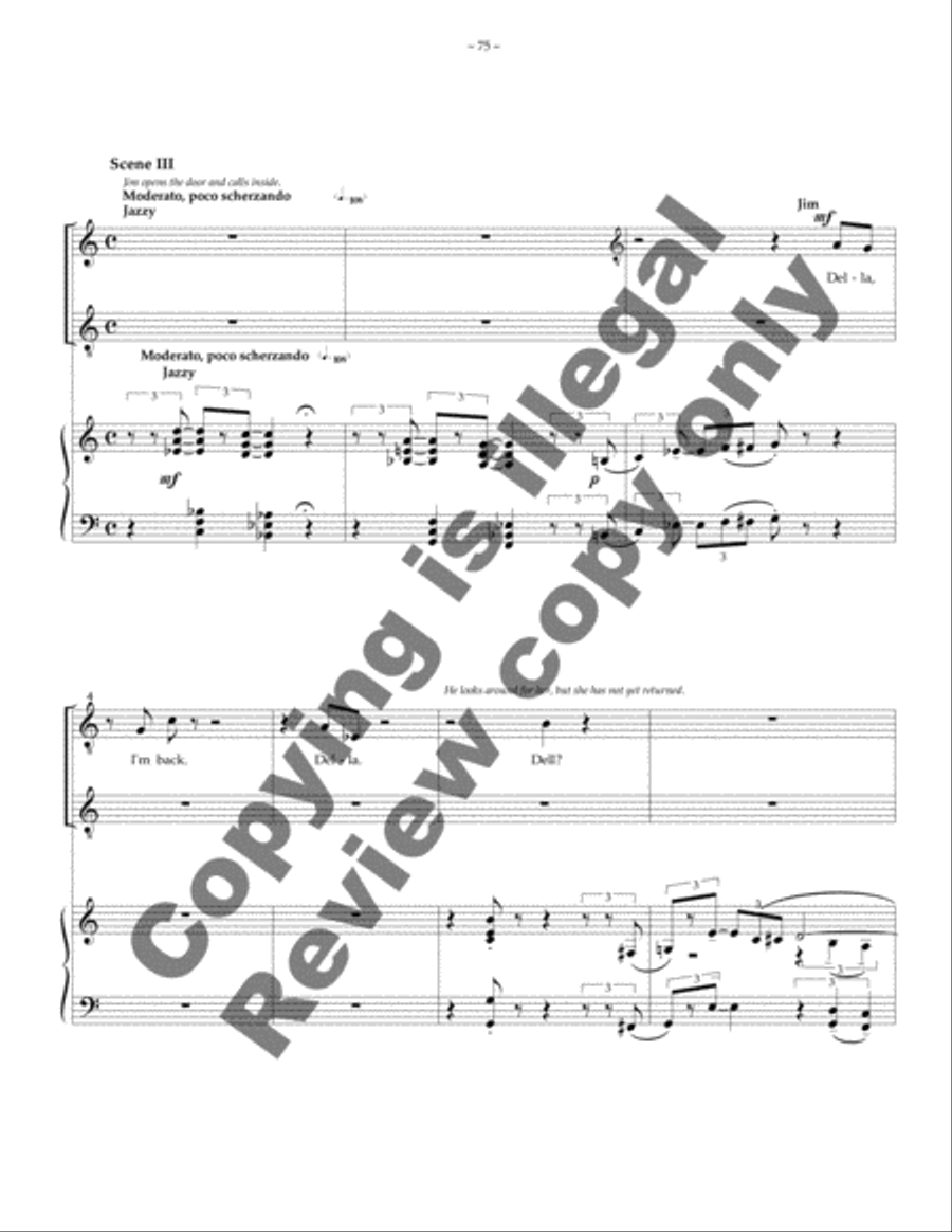 The Gift Of The Magi Piano, Vocal scores gallery preview page 15