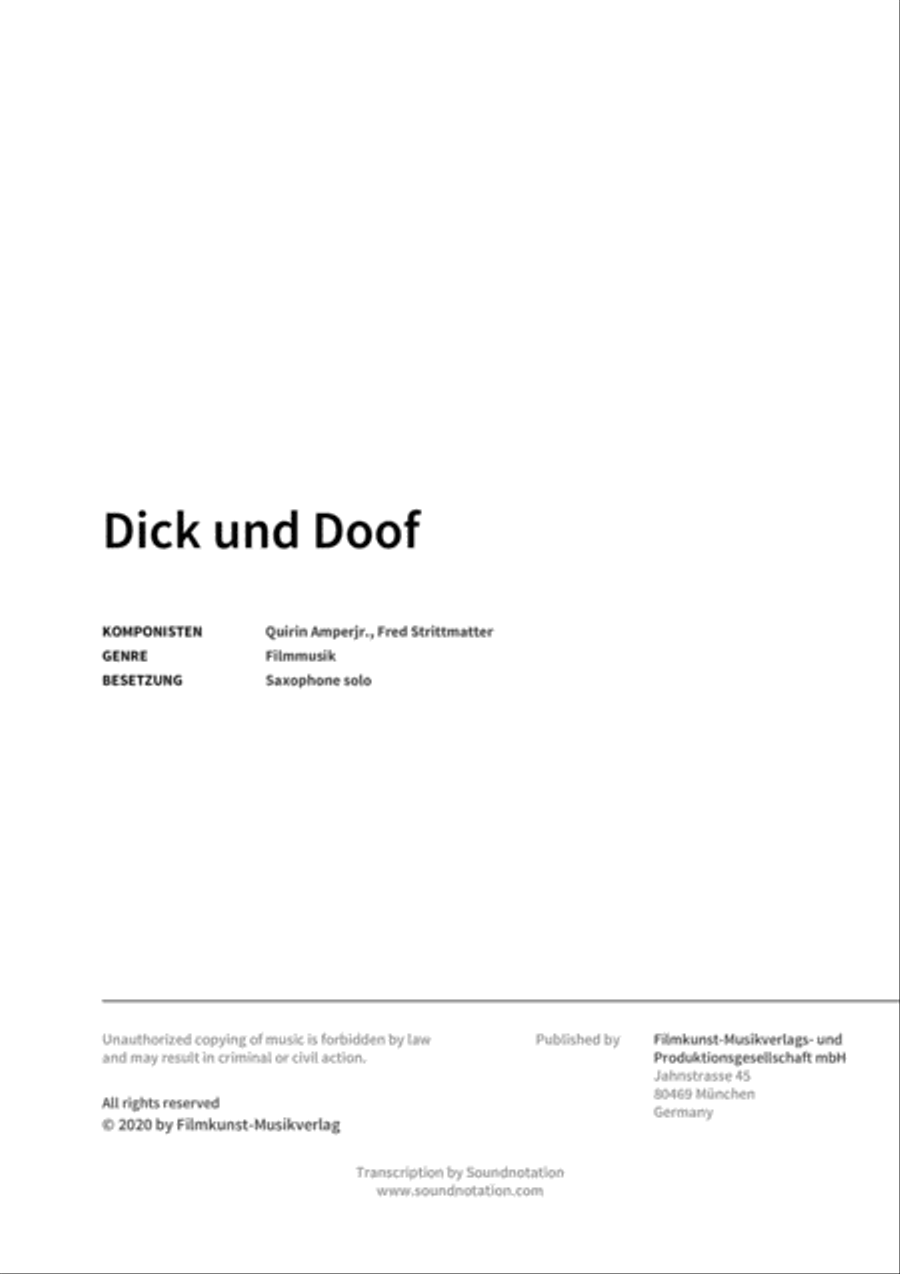 Dick und Doof Score scores gallery preview page 2