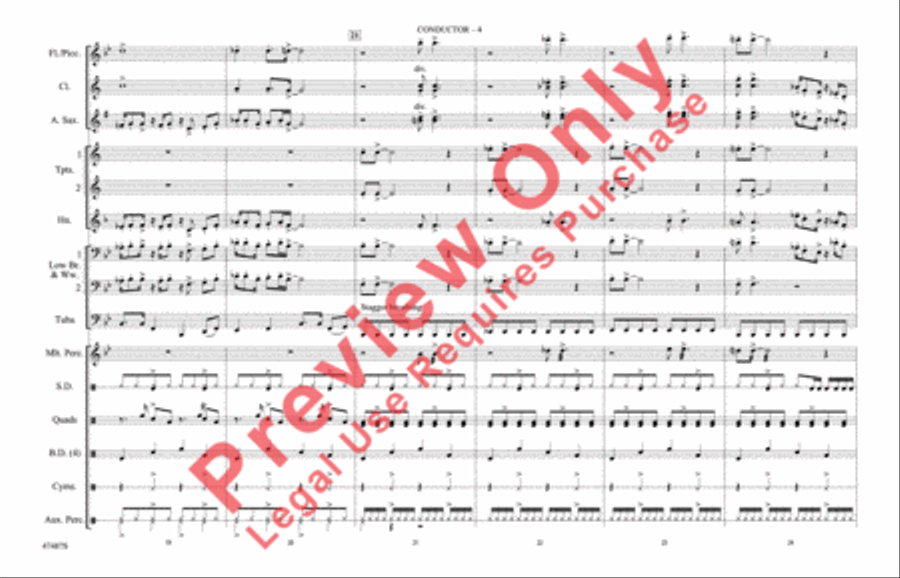 Think Think Marching Band scores gallery preview page 5