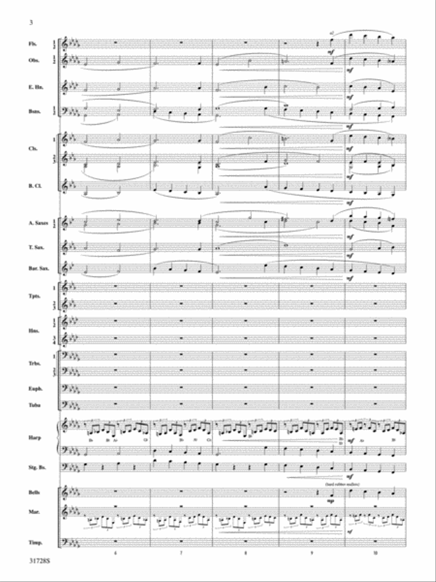 Cantique de Jean Racine Cantique de Jean Racine Concert Band scores gallery preview page 3