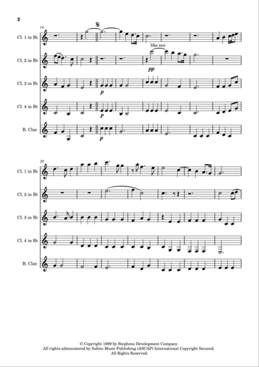 Largo Woodwind Ensemble scores gallery preview page 3