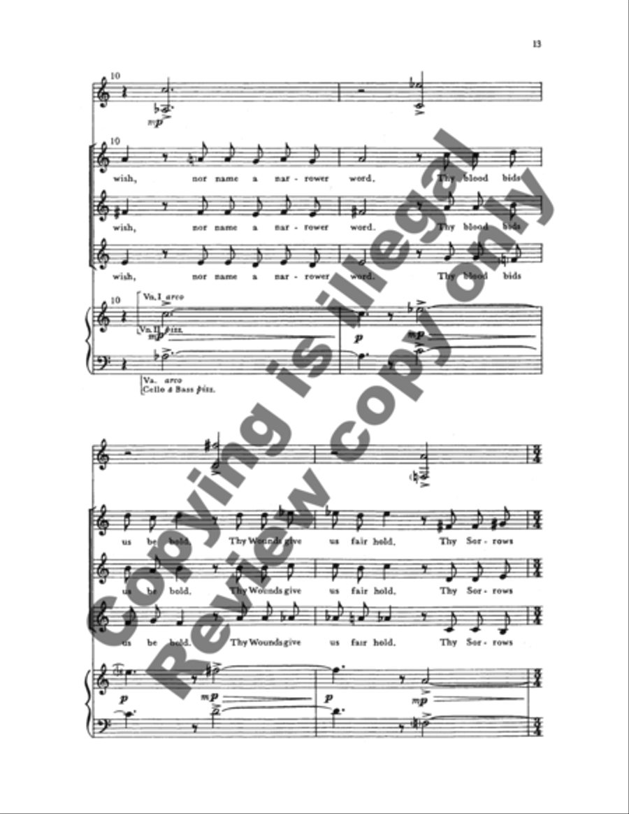 Three Lenten Poems of Richard Crashaw SA scores gallery preview page 15
