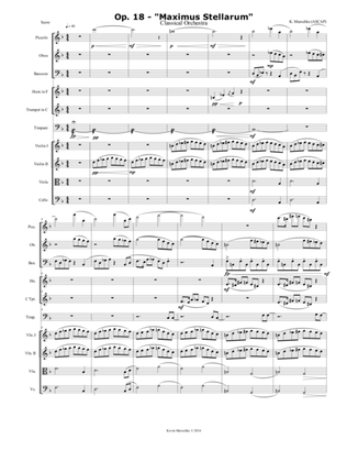 Op. 18 - Maximus Stellarum for Classical Orchestra