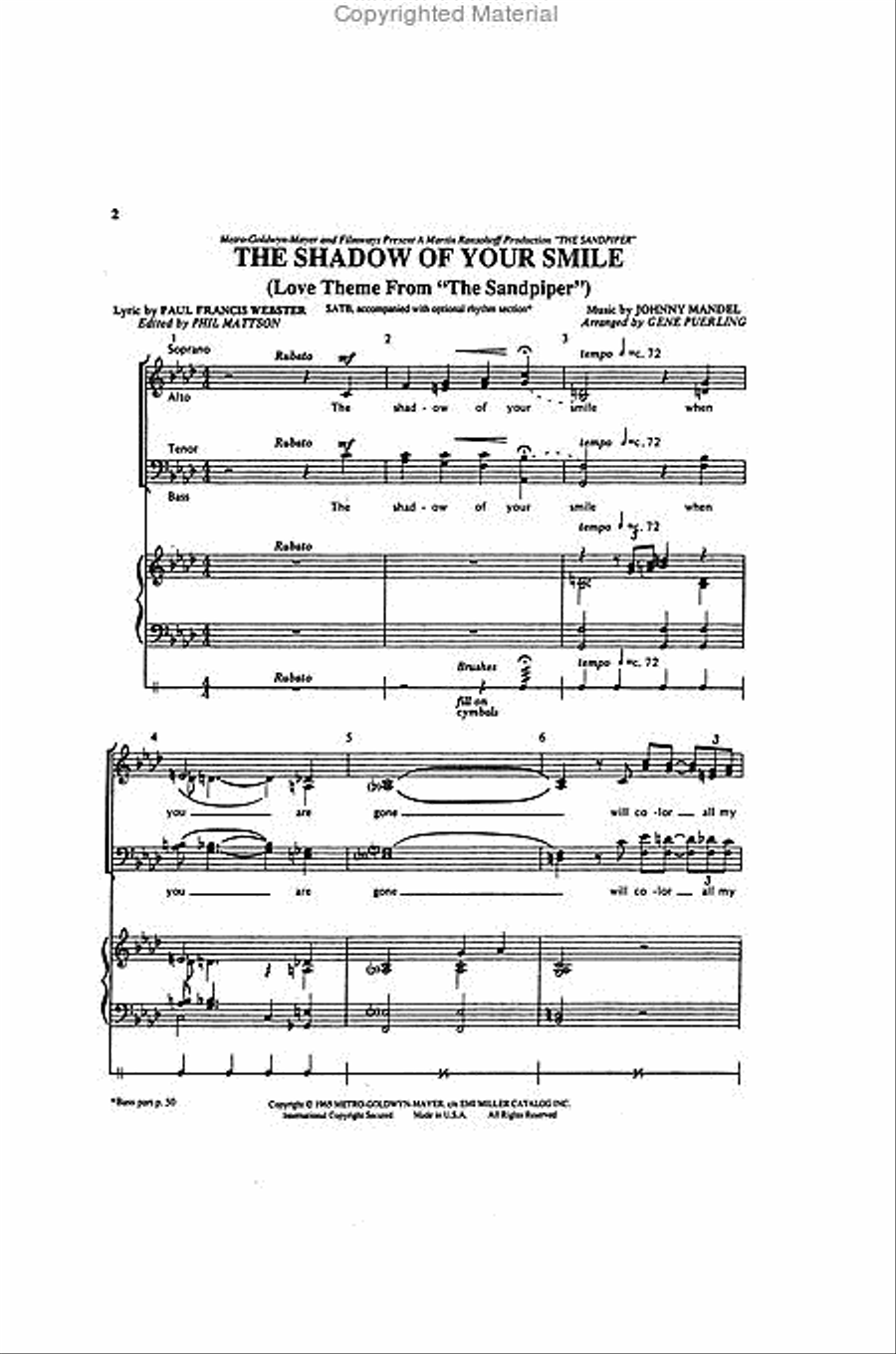 The Best of Gene Puerling 4-Part scores gallery preview page 2