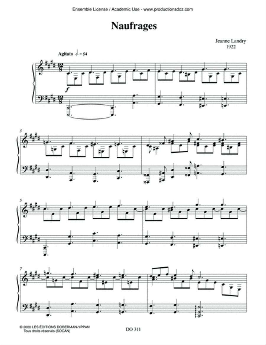 Naufrages Naufrages Piano Solo scores gallery preview page 2