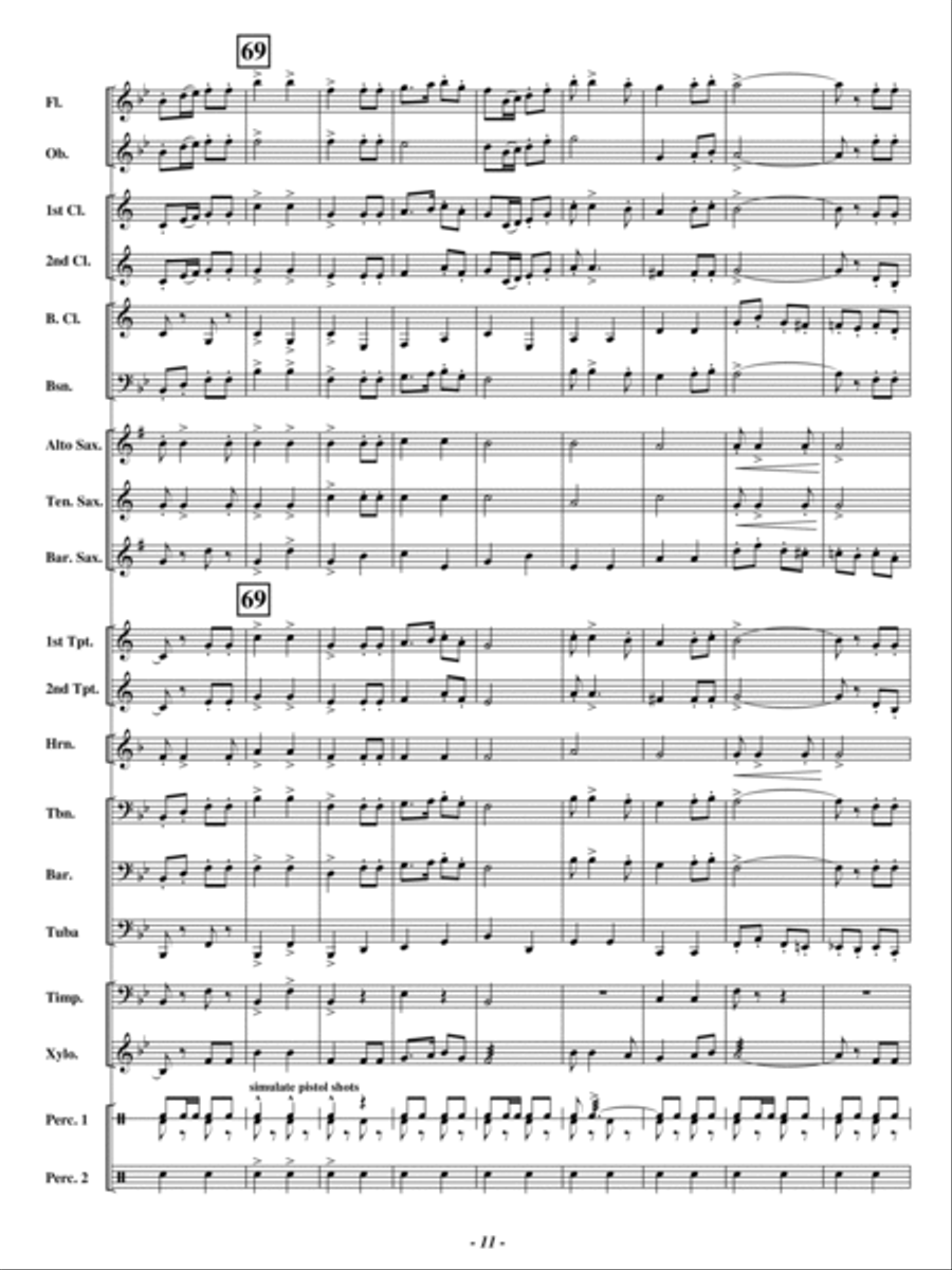 U. S. Field Artillery Concert Band scores gallery preview page 10