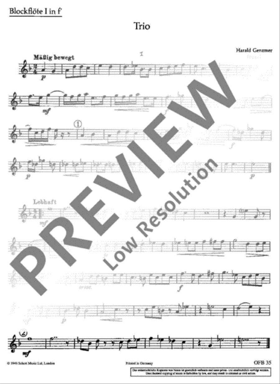Trio Recorder scores gallery preview page 12