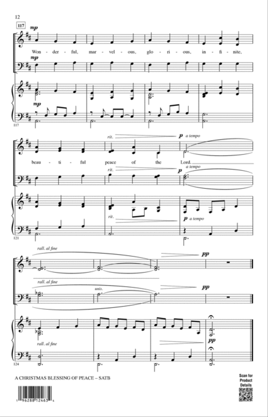 A Christmas Blessing Of Peace 4-Part scores gallery preview page 11
