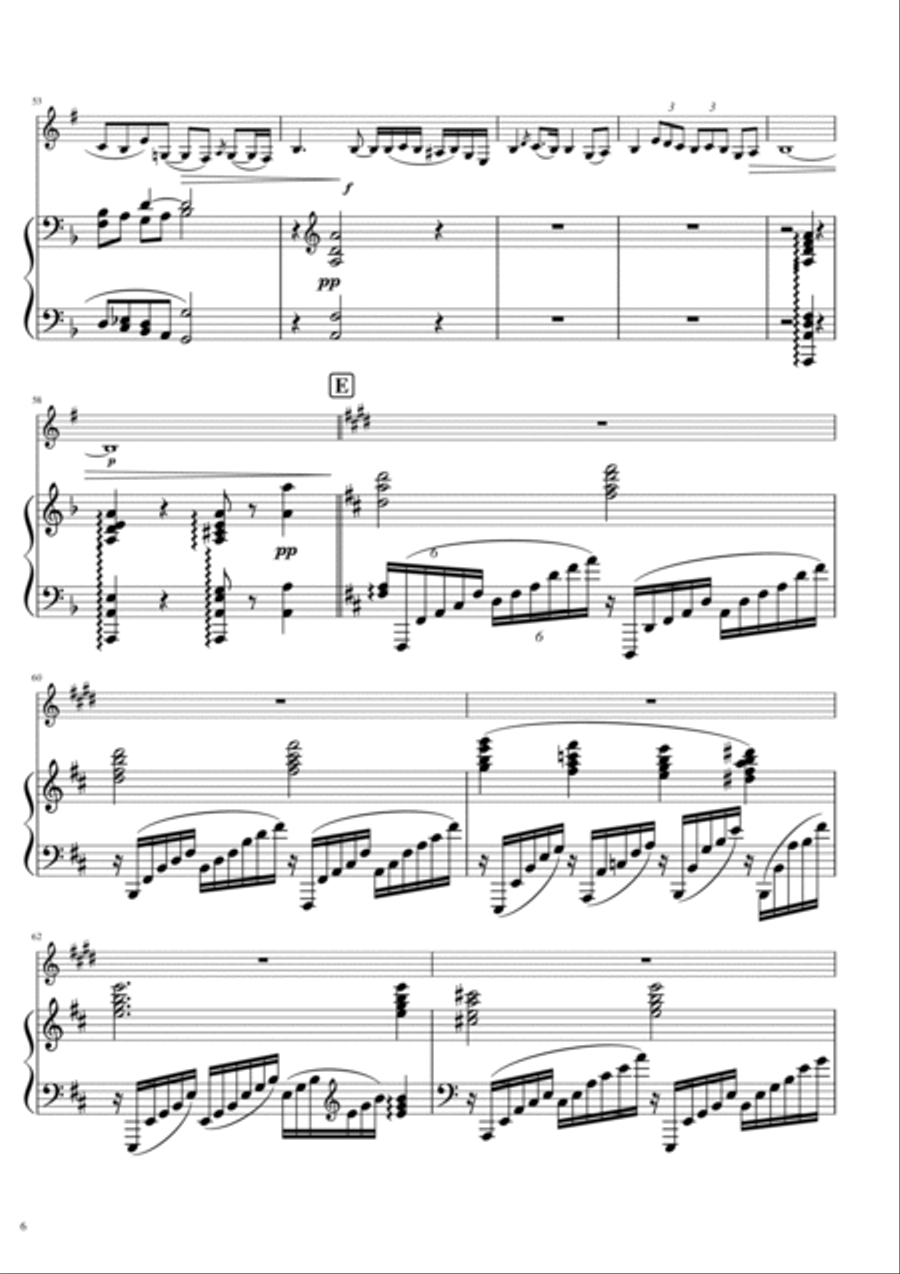 Kol Nidrei arranged for Clarinet (Bb or A) and Piano Clarinet Solo scores gallery preview page 6