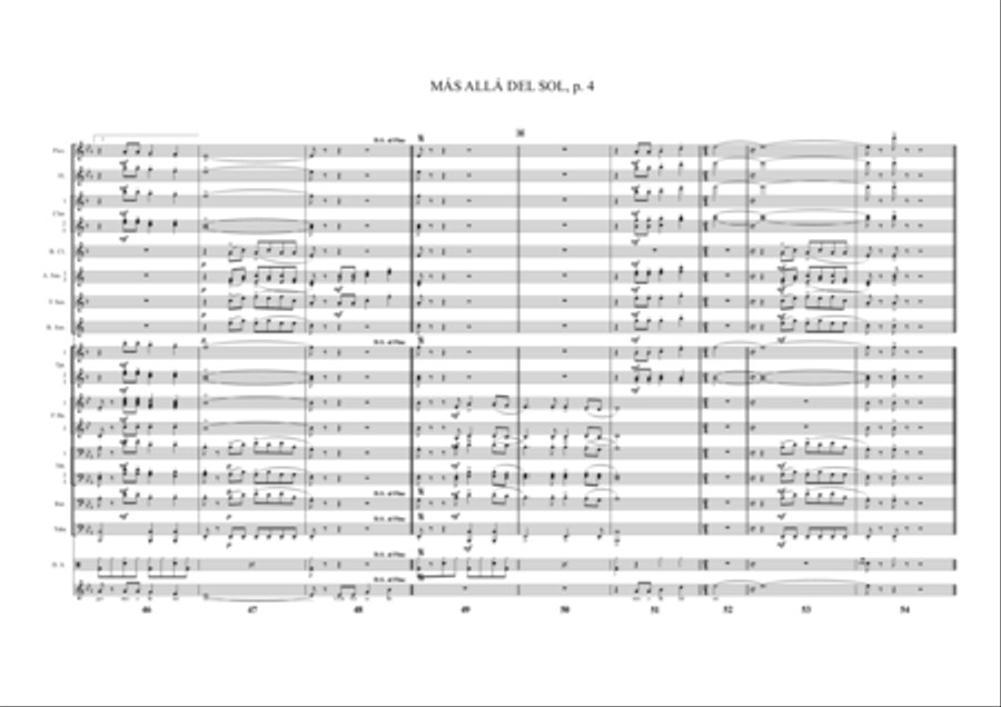 Más Allá del Sol Más Allá del Sol Marching Band scores gallery preview page 6