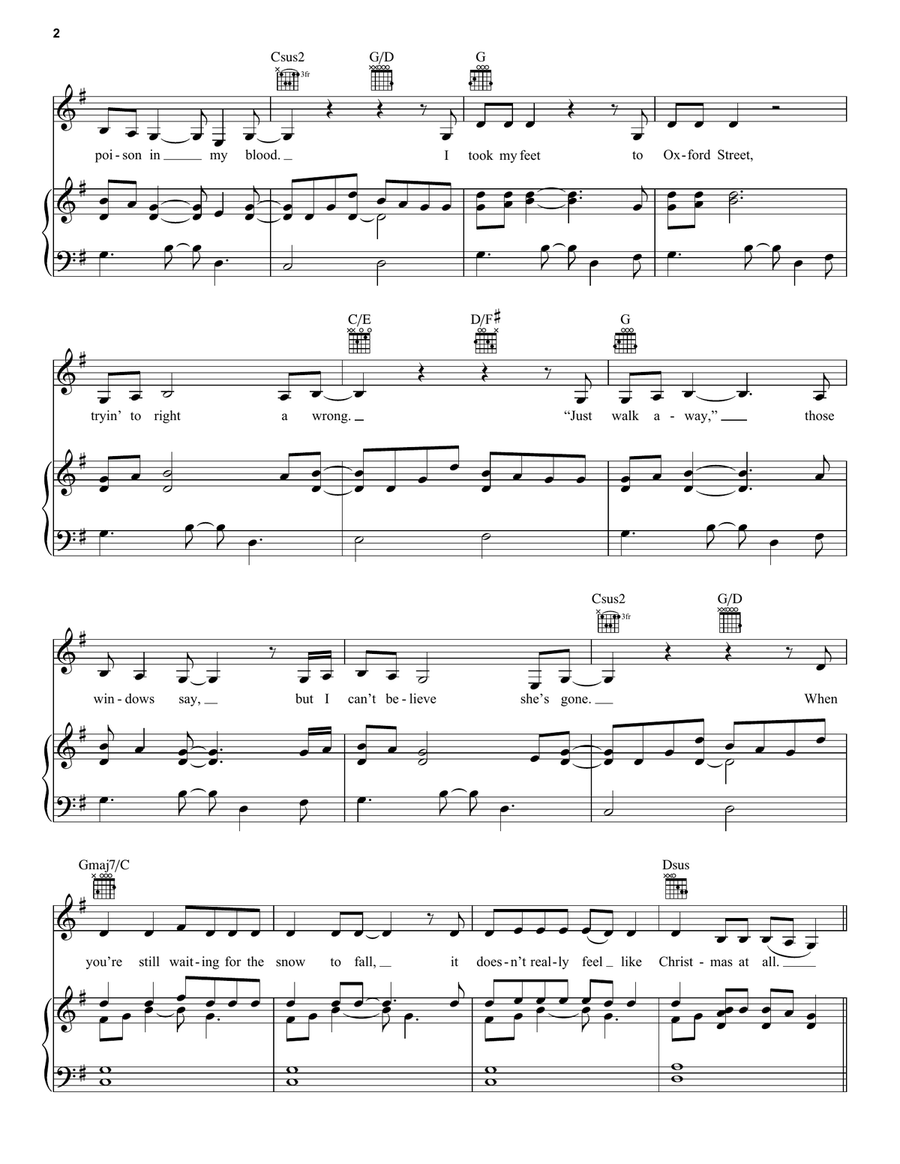 Christmas Lights Christmas Lights Guitar scores gallery preview page 2