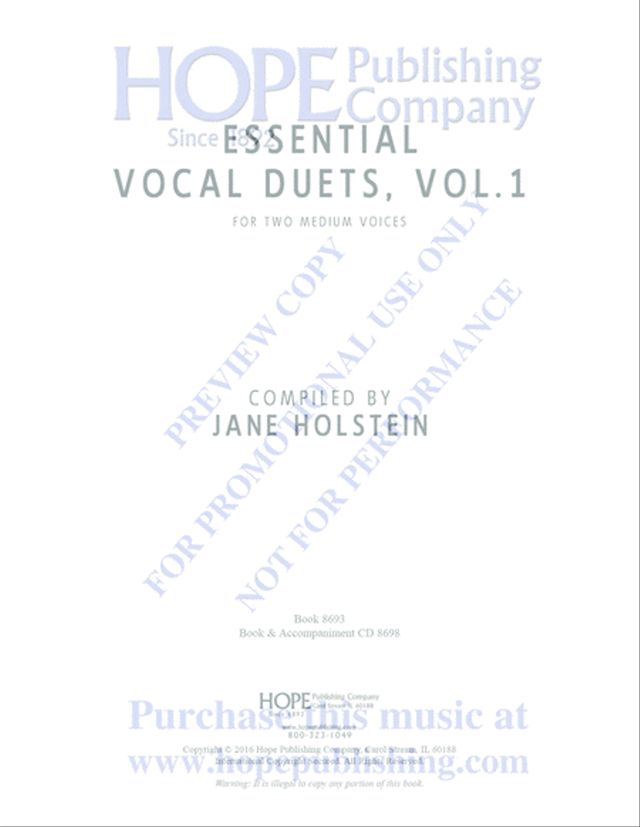 Essential Vocal Duets, Vol. 1