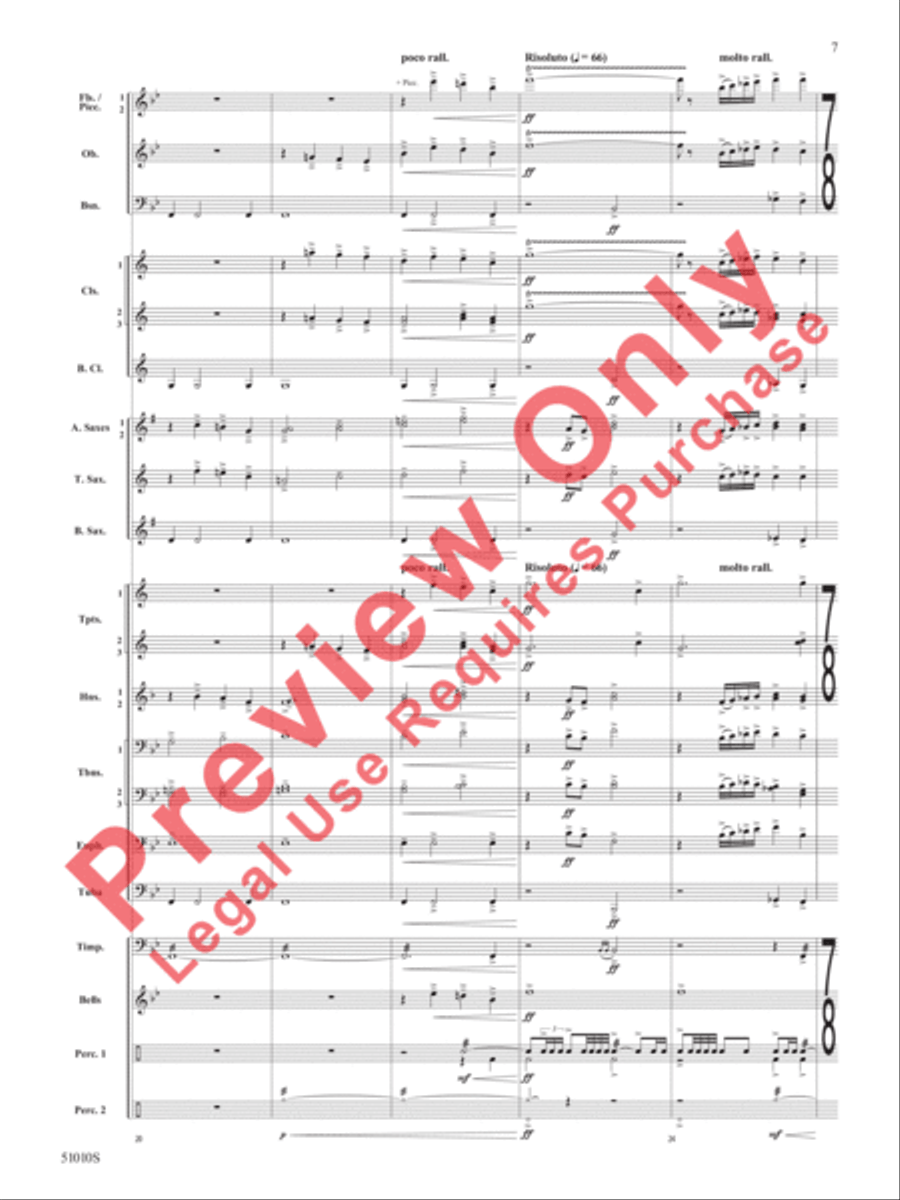 Sentinel Concert Band scores gallery preview page 8
