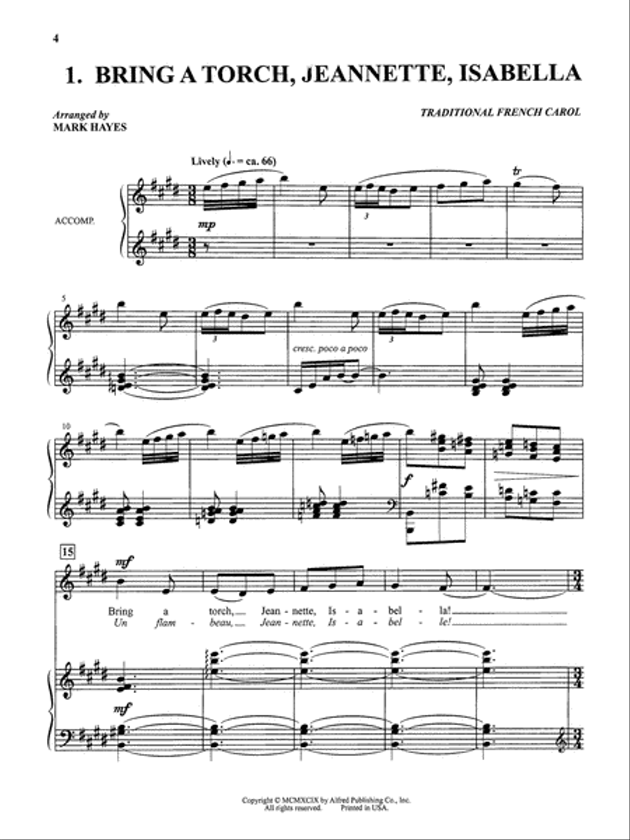 The Mark Hayes Vocal Solo Collection -- 10 Christmas Songs for Solo Voice Voice Solo scores gallery preview page 6