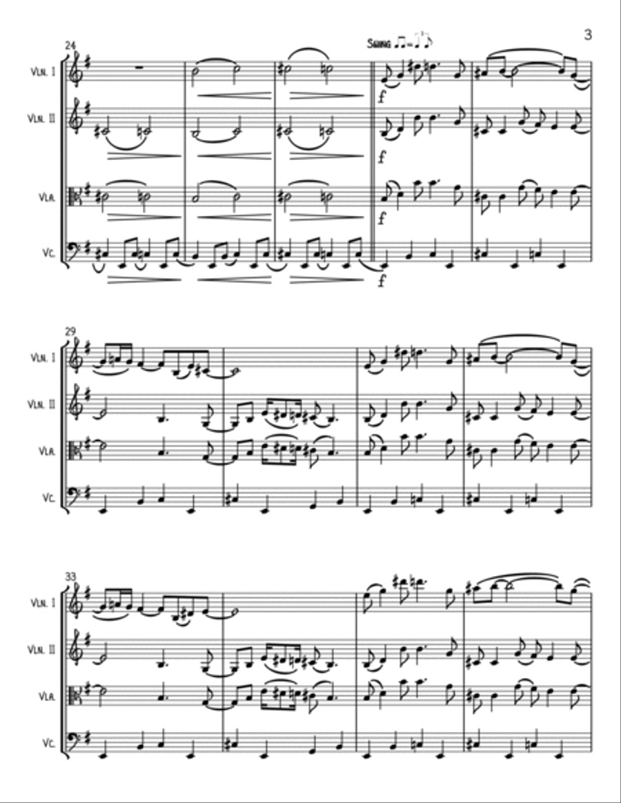 James Bond Theme String Trio scores gallery preview page 3