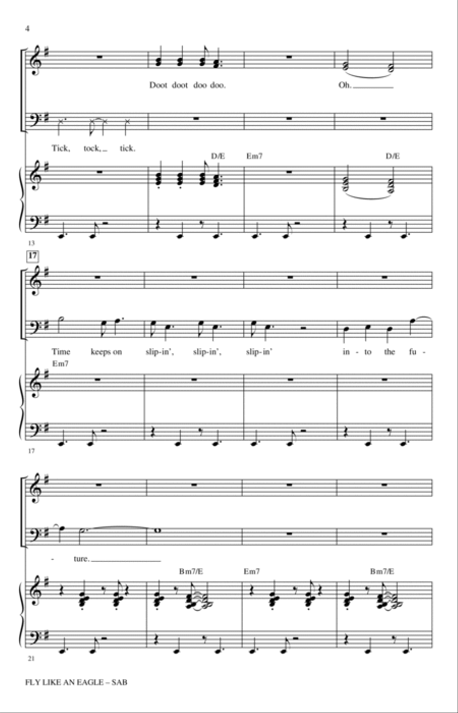 Fly Like An Eagle (arr. Mac Huff) 3-Part scores gallery preview page 2