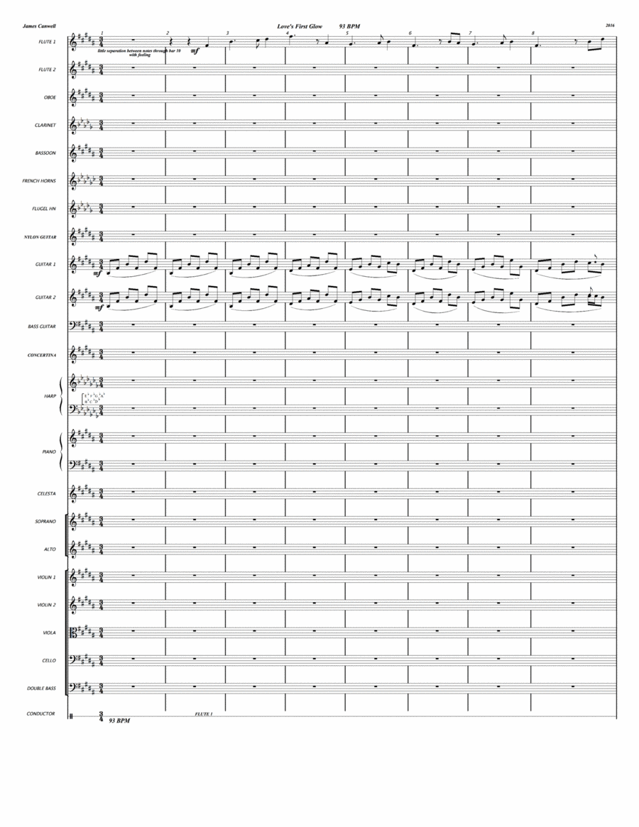 Love's First Glow Love's First Glow 2-Part scores gallery preview page 1