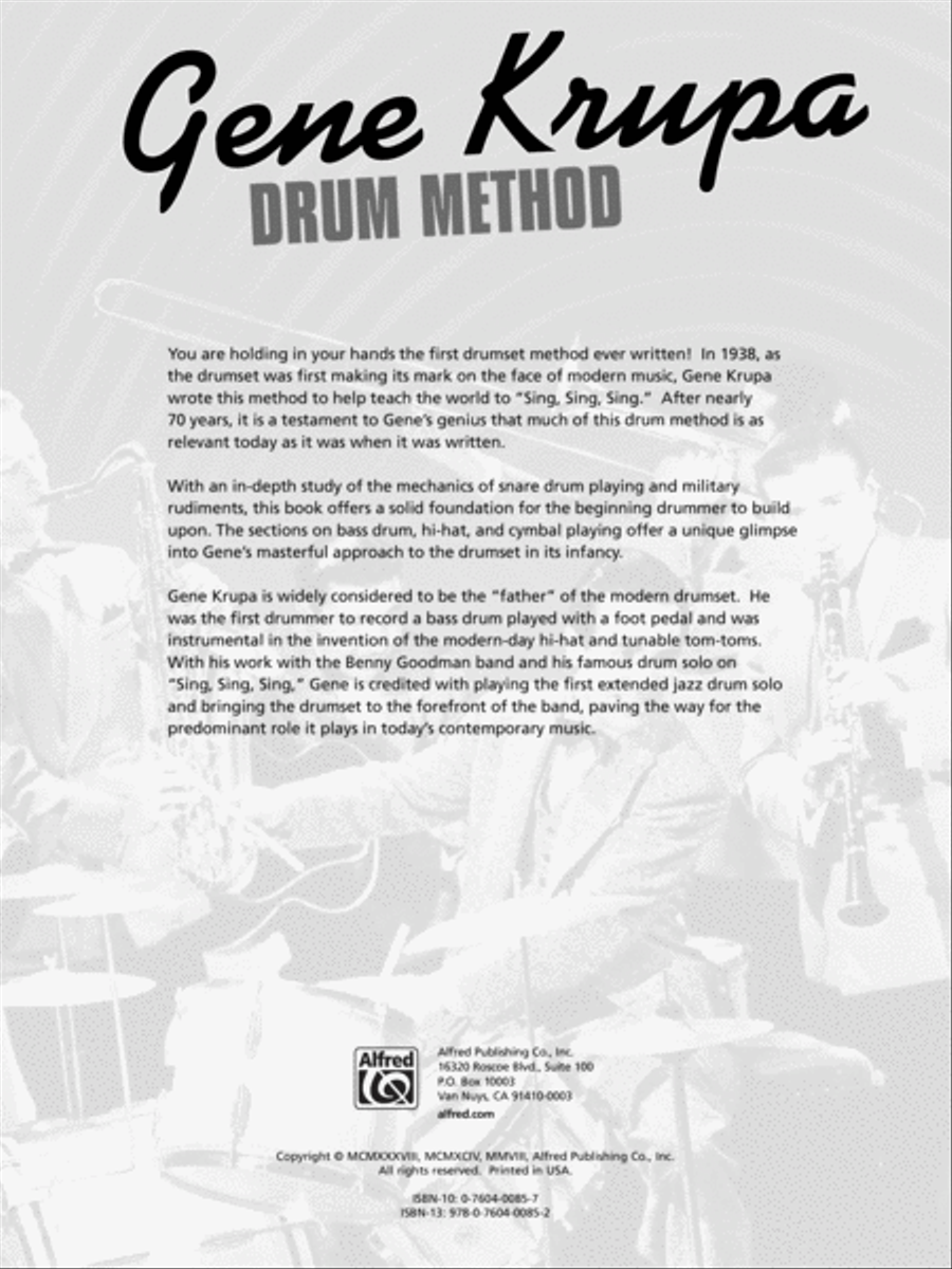 Gene Krupa Drum Method