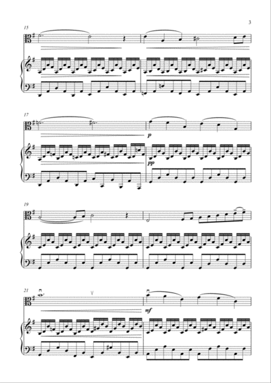 Saint-Sans - The Swan - viola and piano image number null