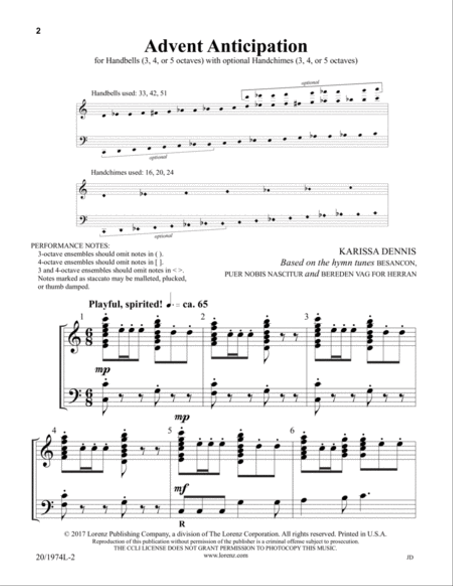 Advent Anticipation Advent Anticipation 5-Octaves scores gallery preview page 2