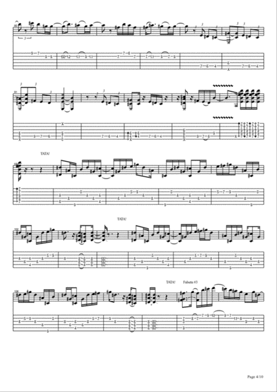 Vicente Amigo - Ciudad De Las Ideas - 6 - Tata Electric Guitar scores gallery preview page 4