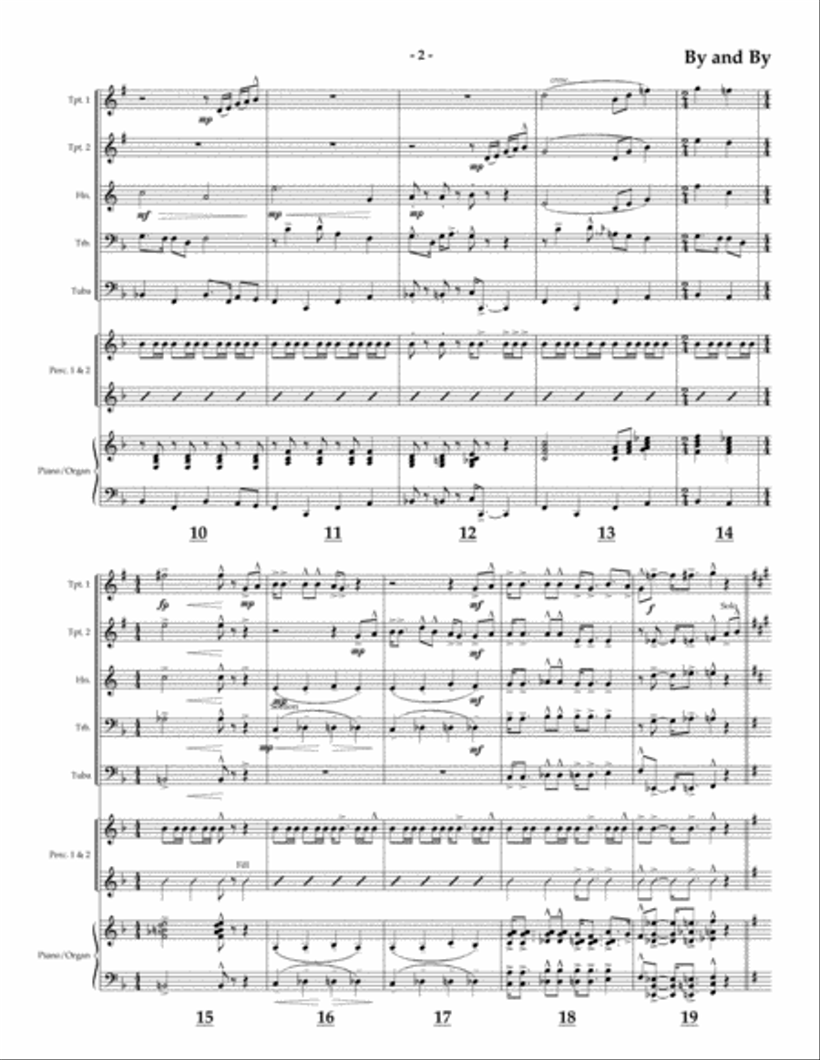We'll Understand It Better By and By for Brass Quintet Brass Quintet scores gallery preview page 2
