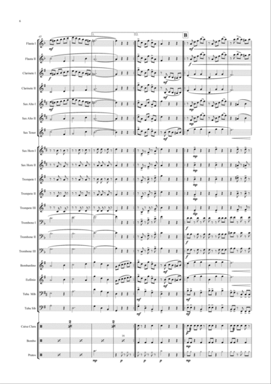 Valsa da Rainha da Borborema Full Orchestra scores gallery preview page 6