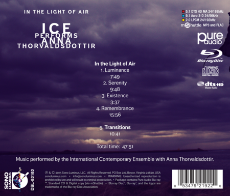 In the Light of Air [CD + Blu Ray Audio Disc]
