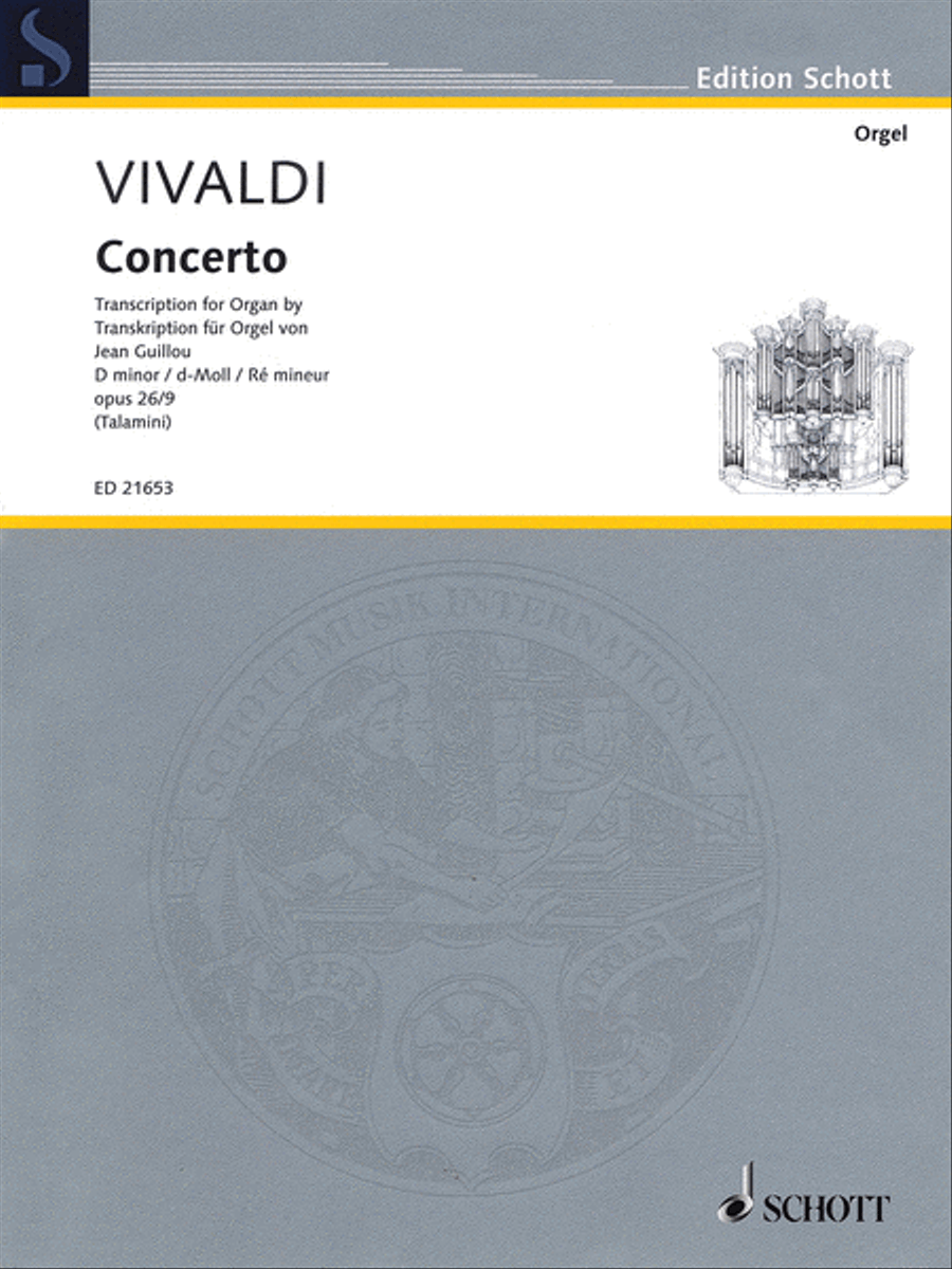 Antonio Vivaldi : Concerto Op. 26/9 in D minor