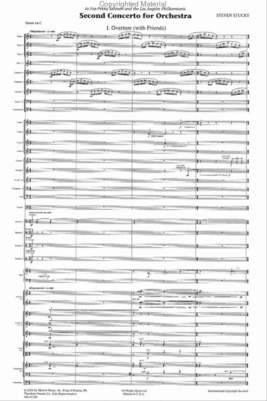 Second Concerto For Orchestra Orchestra scores gallery preview page 2