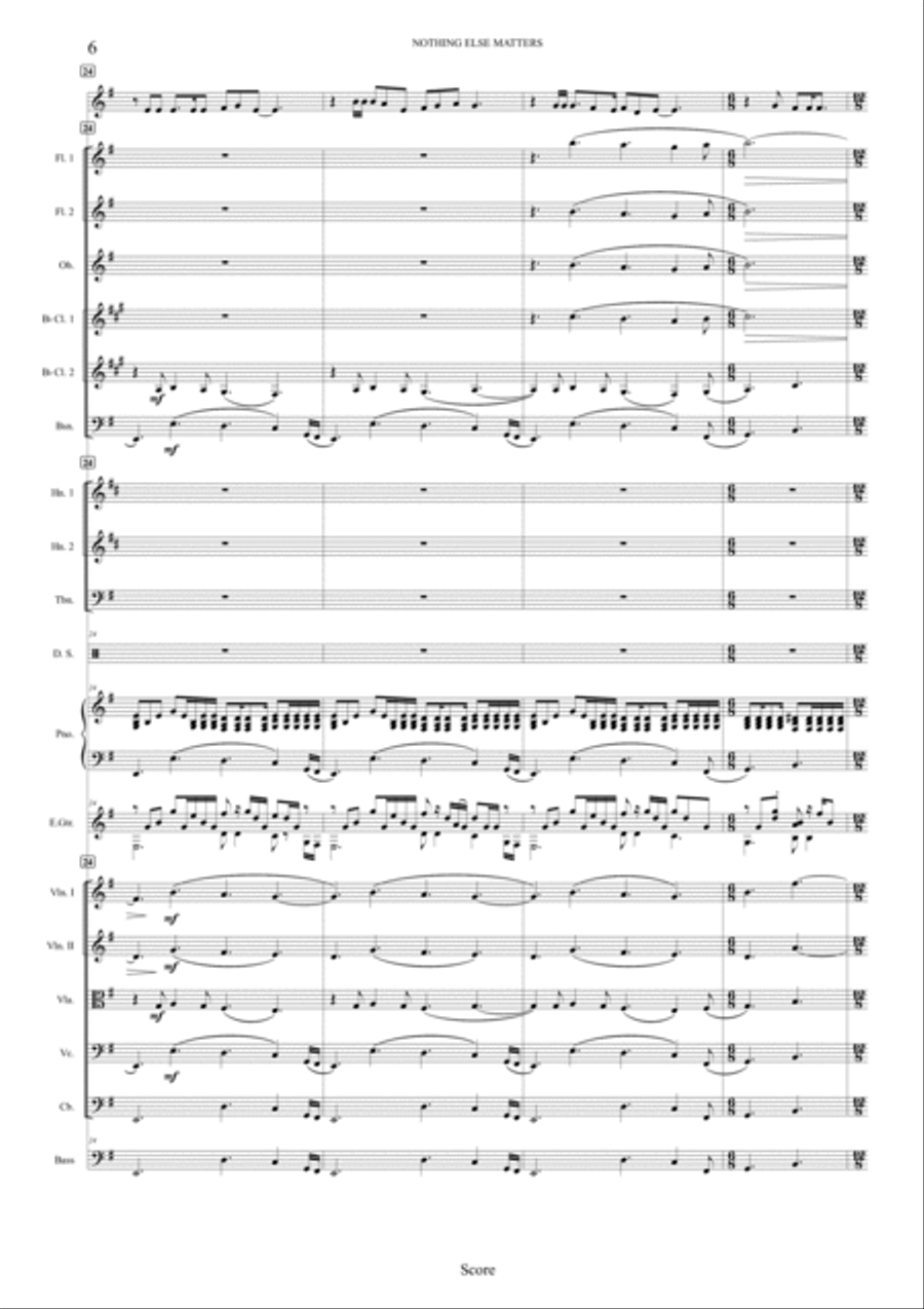 Nothing Else Matters Full Orchestra scores gallery preview page 6