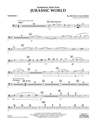 Jurassic World (Symphonic Suite) - Trombone 1
