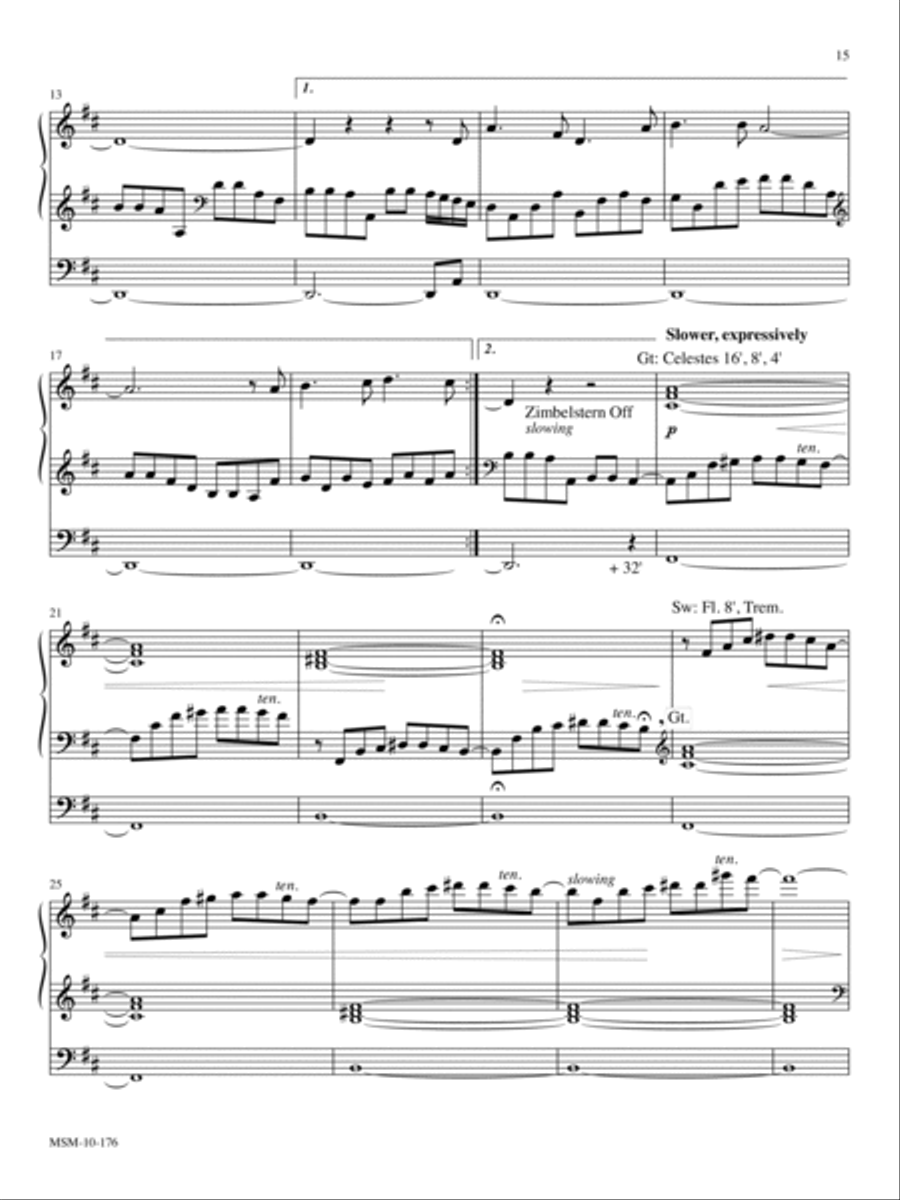 How Brightly Shines the Morning Star/O Morning Star, How Fair and Bright Organ scores gallery preview page 2