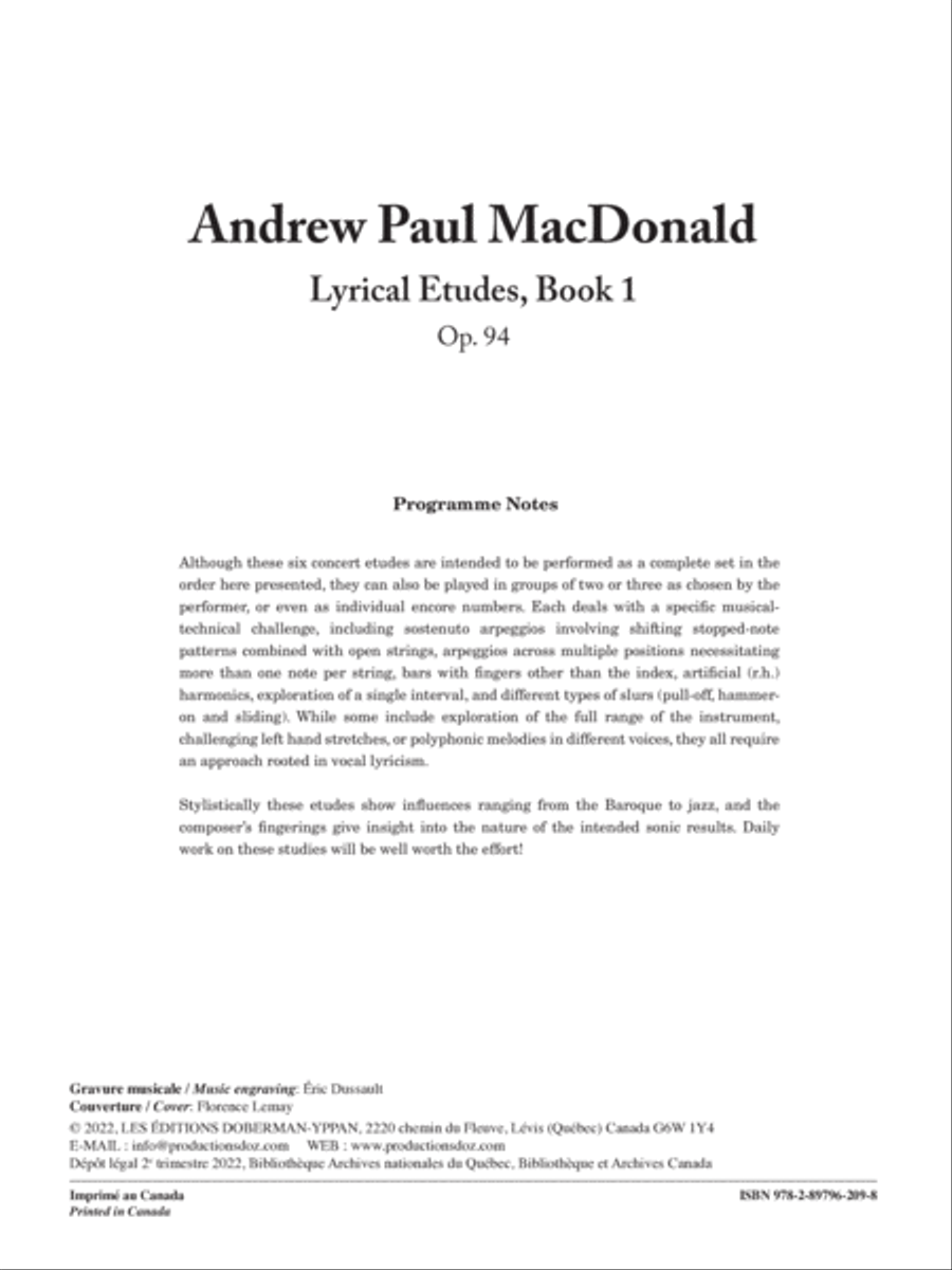 Lyrical Etudes, Book 1 Lyrical Etudes, Book 1 Classical Guitar scores gallery preview page 2