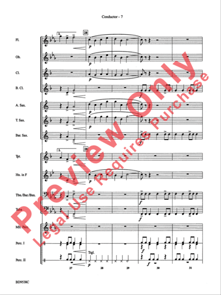 Excelcia Concert Band scores gallery preview page 9