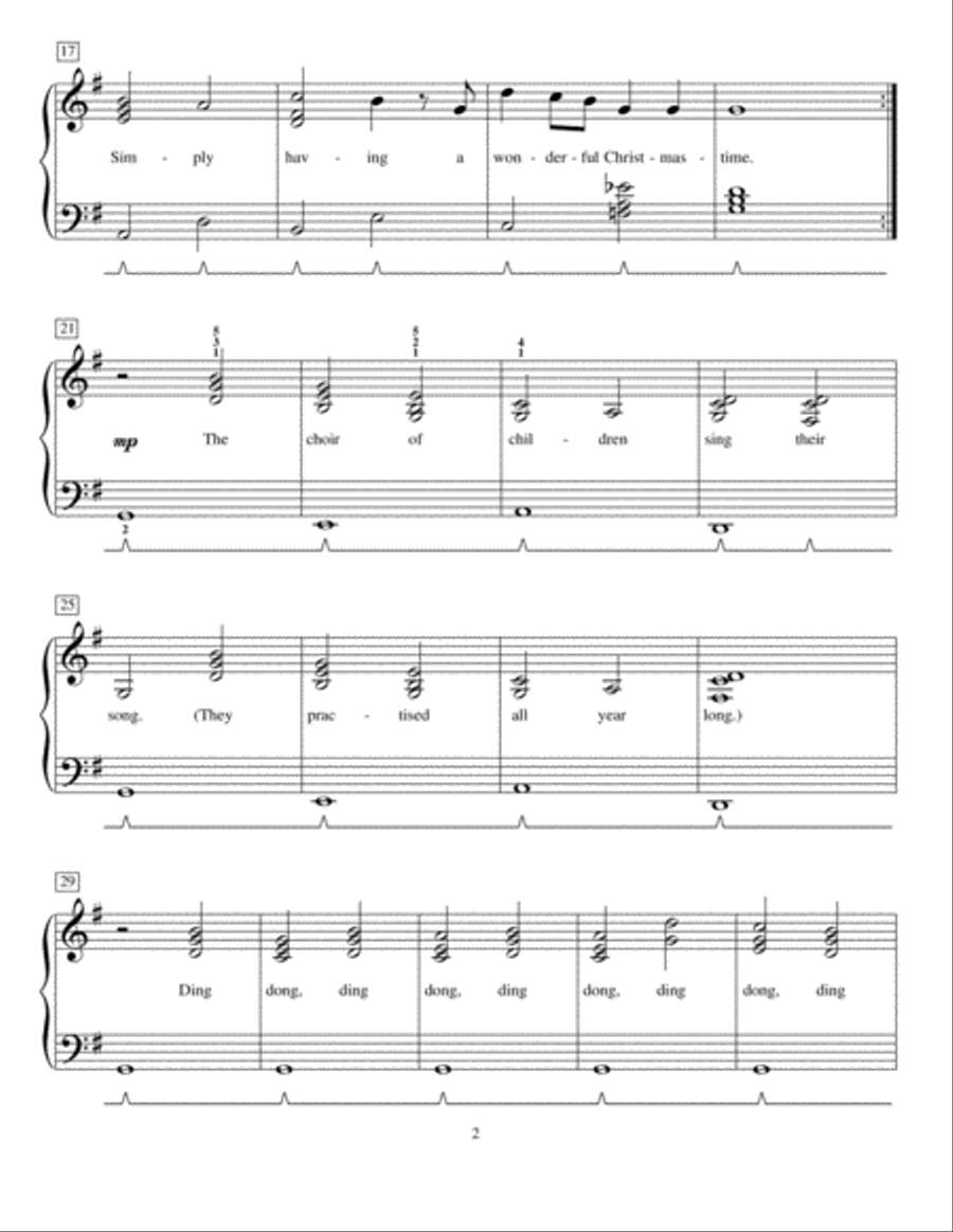 Wonderful Christmastime Wonderful Christmastime Piano Method scores gallery preview page 2